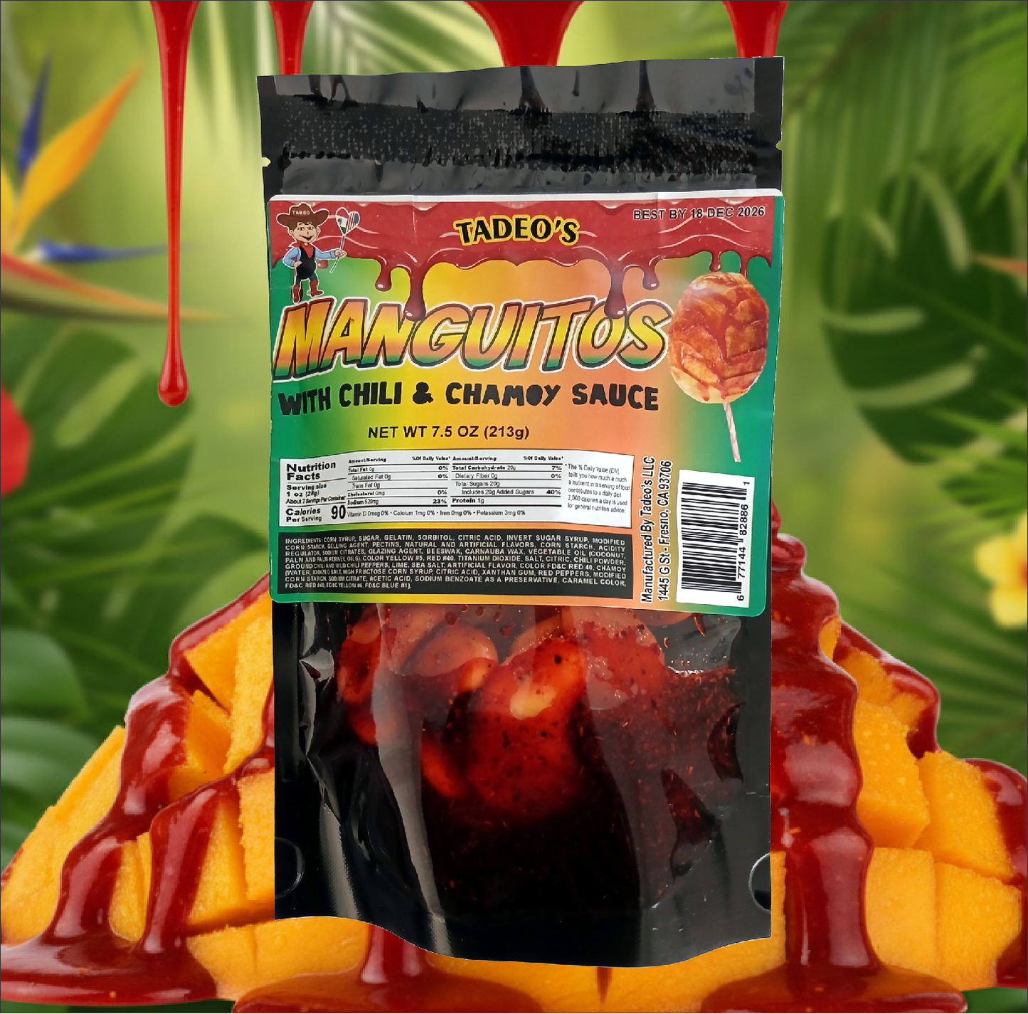 Manguitos with Chili and Chamoy Sauce 7.5oz