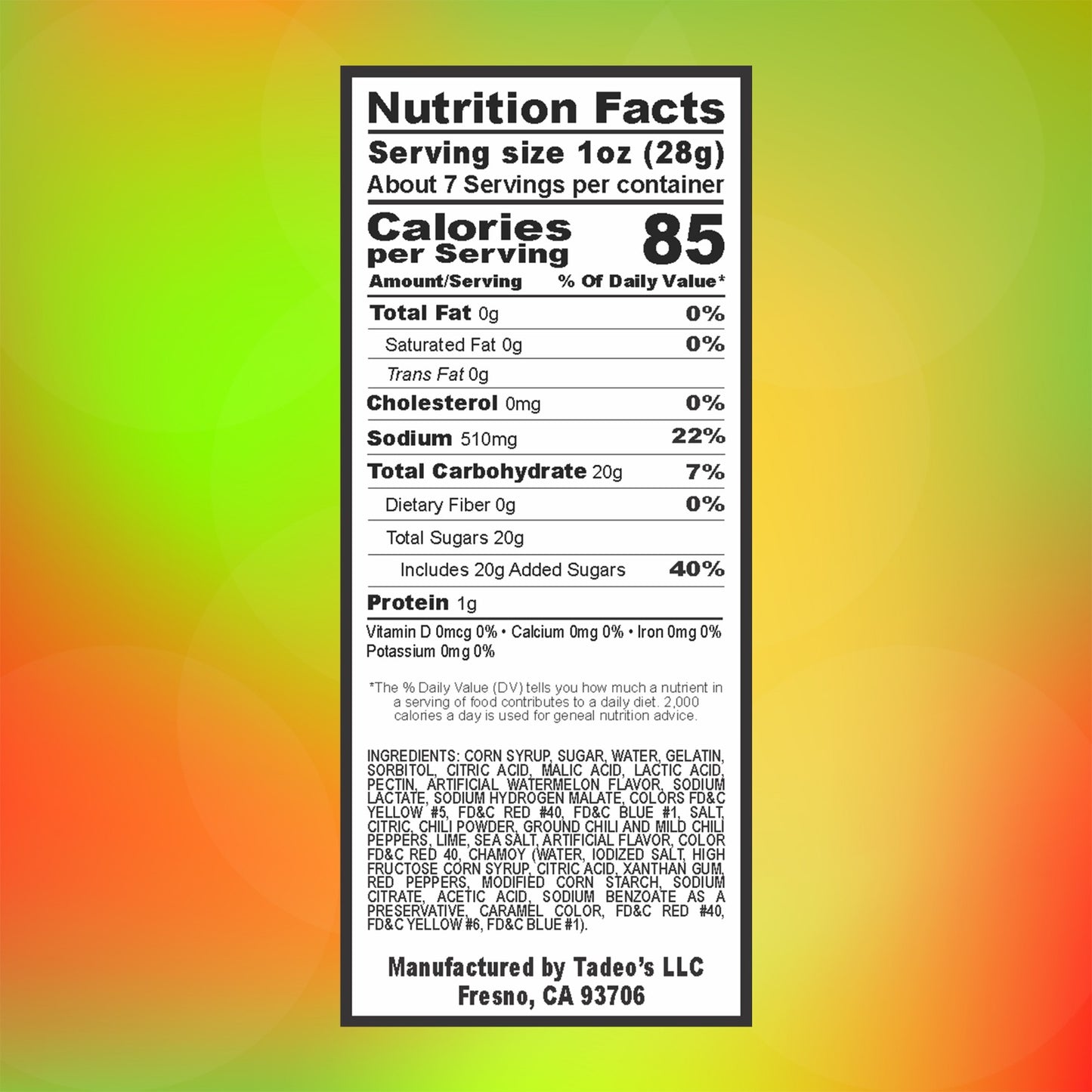 Spicy Mixed Gummies - SANDIA Flavor