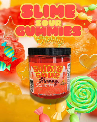Slime Sour Gummies - Apple - Blueberry - Cherry - Mango - Splashers