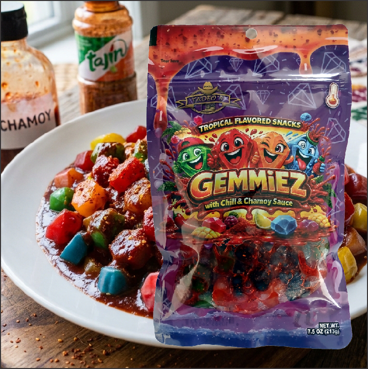 GEMMIEZ - Fruit Splashers With Chili and Chamoy Sauce
