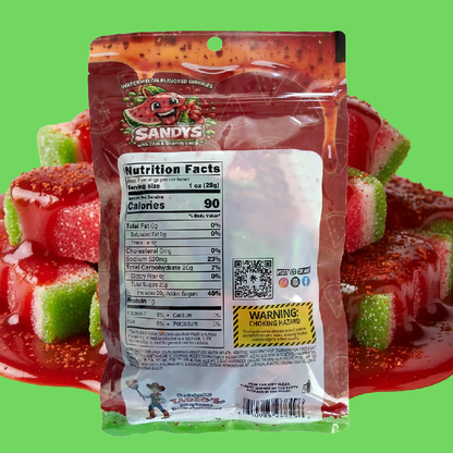 SANDYS - Watermelon Flavored Gummies with Chili and Chamoy Sauce