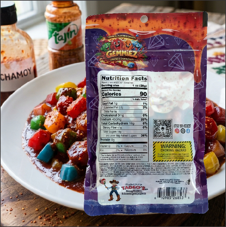 GEMMIEZ - Fruit Splashers With Chili and Chamoy Sauce