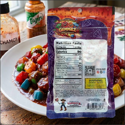 GEMMIEZ - Fruit Splashers With Chili and Chamoy Sauce