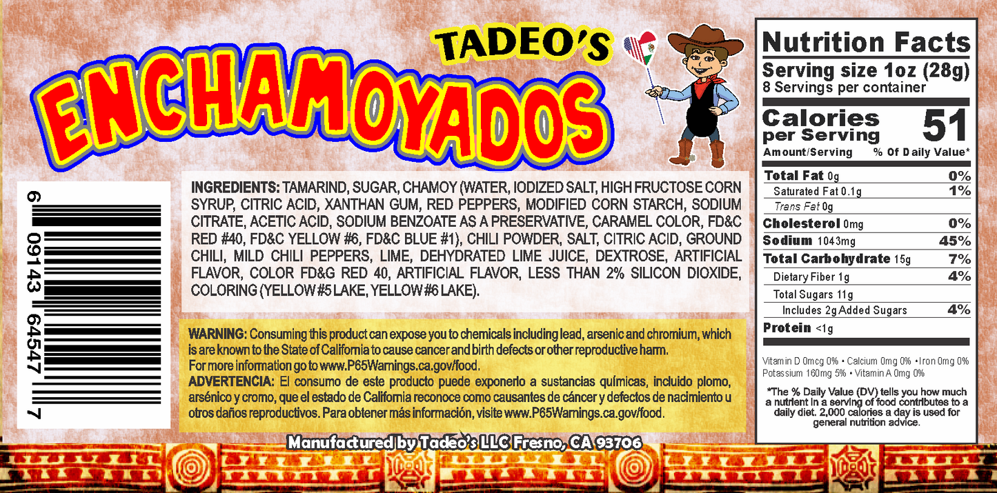 Enchamoyados - Tamarind with Chili and Chamoy